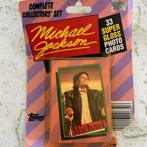 NIB Michael Jackson Photo Cards, Topps 1984, 33 collectors card set